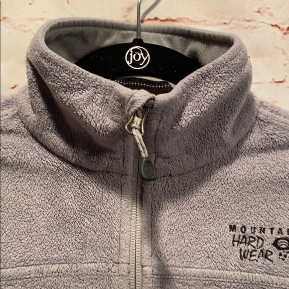 Mountain Hardwear zip up fleece jacket outerlayer unlined collared neck pockets - Picture 4 of 7